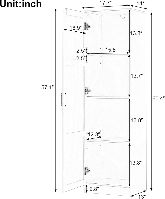 White/Large Door