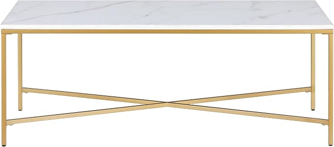 Brass/Faux Marble