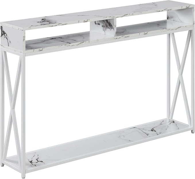 White Faux Marble / White