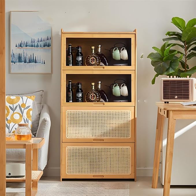 Door Material: Acrylic; Color: Wood