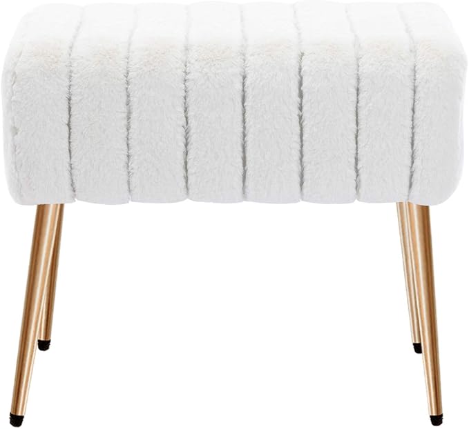 White, Faux Fur