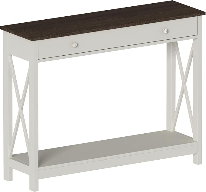 Antique White & Brown