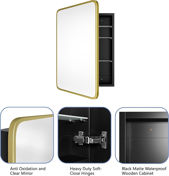 Brushed Gold Metal Frame