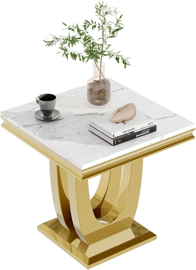 White & Gold-u-shape Base