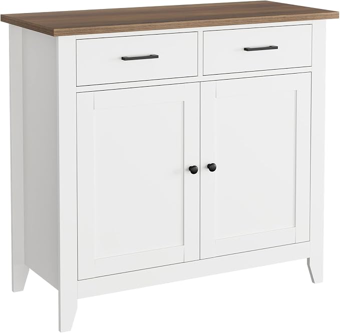 Ivory White/Rustic Brown