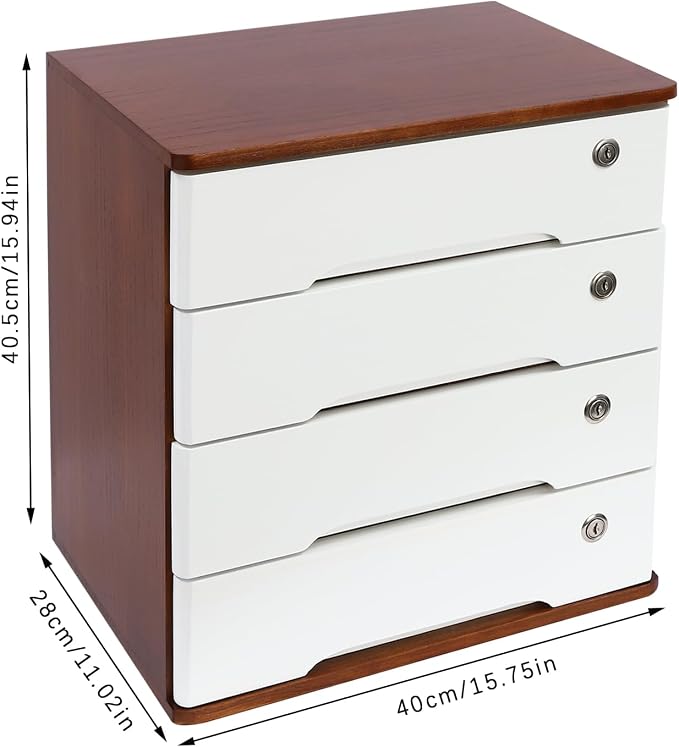 Walnut + White