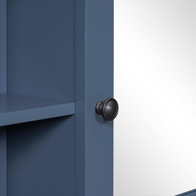 Blue Mirror Cabinet