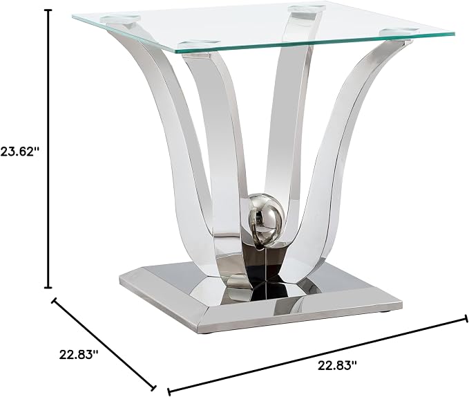 Silver End Table