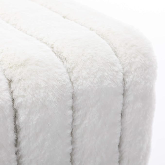 White, Faux Fur