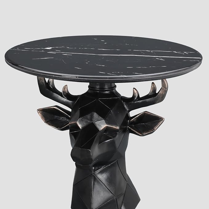 Deer - Black Geometric