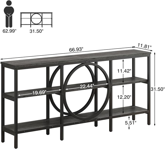 Grey Oak+black