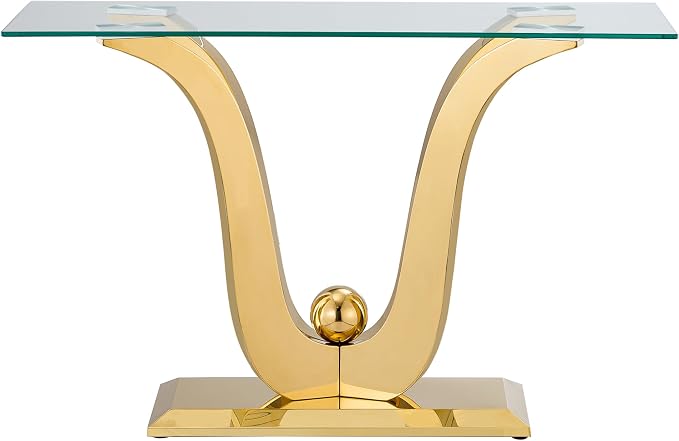 Gold Console Table