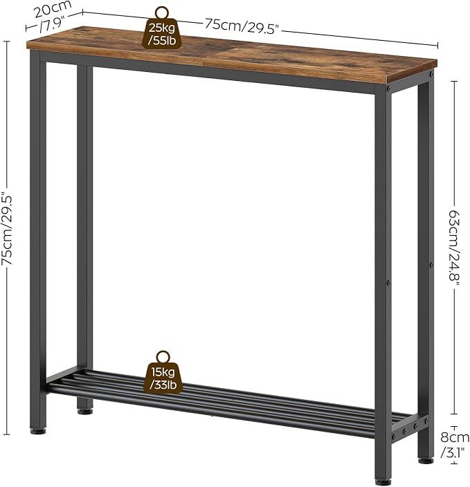 Rustic Brown + Black