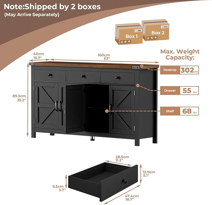Black/Wood