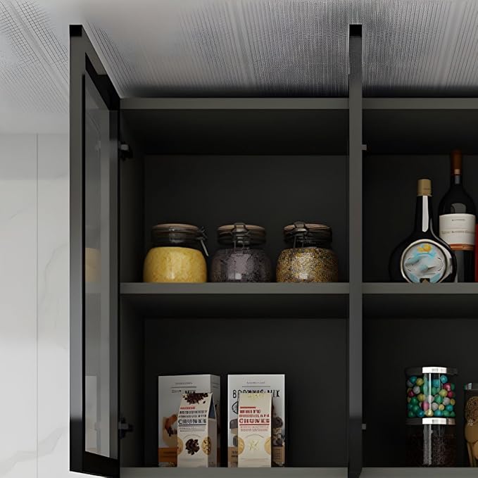 Gray Black Frame-grey Glass