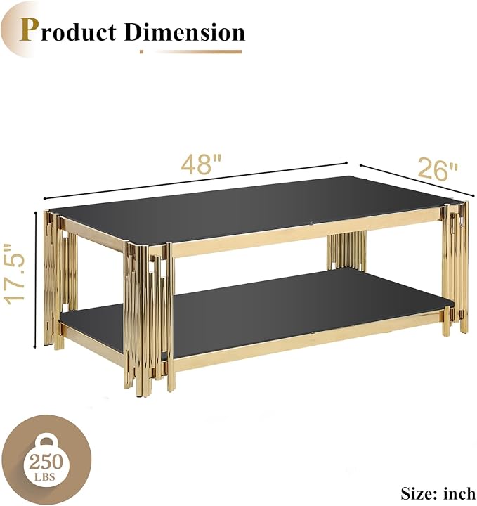 A-coffee Table-black Gold
