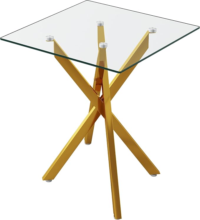 Square Top & Gold Base
