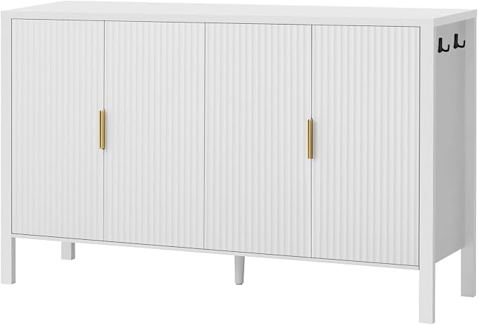White W/Side Hooks
