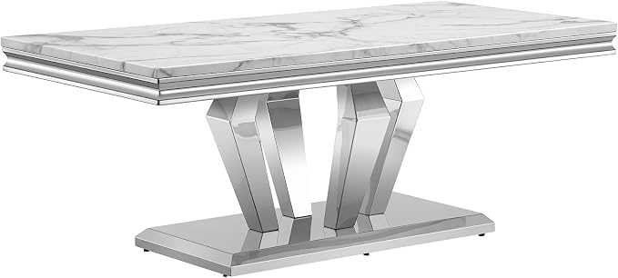Style4:coffee Table-white&silver
