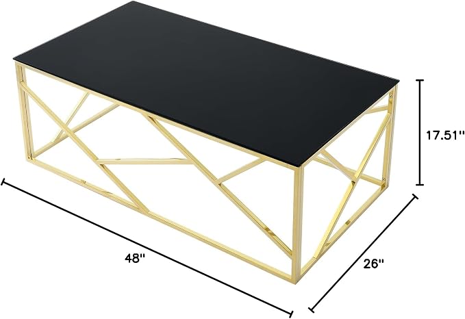 Gold Black - Coffee Table