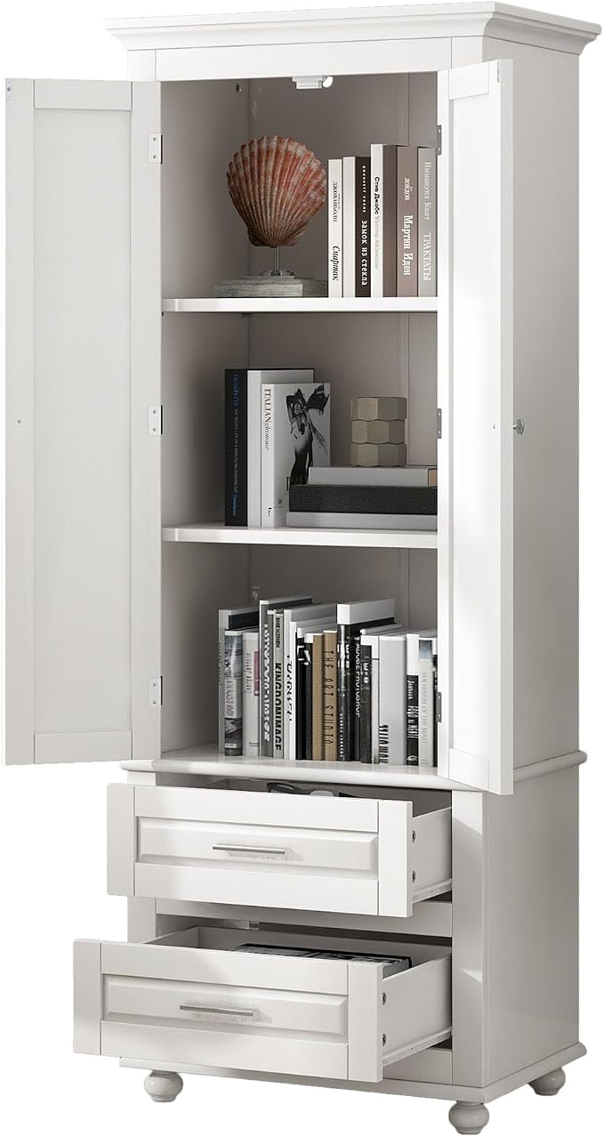 White 2 Drawers