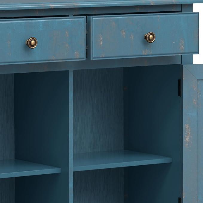 Distressed Coastal Blue