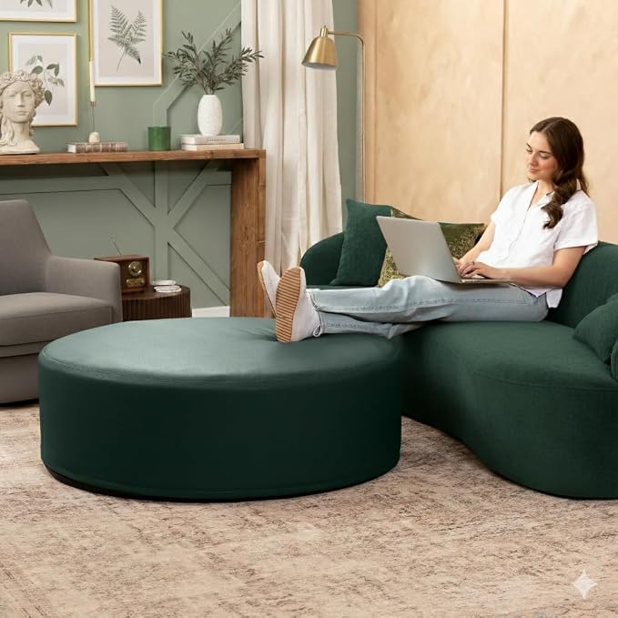 Faux Leather Hunter Green