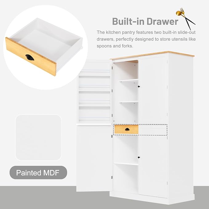 White + Mdf + Farmhouse
