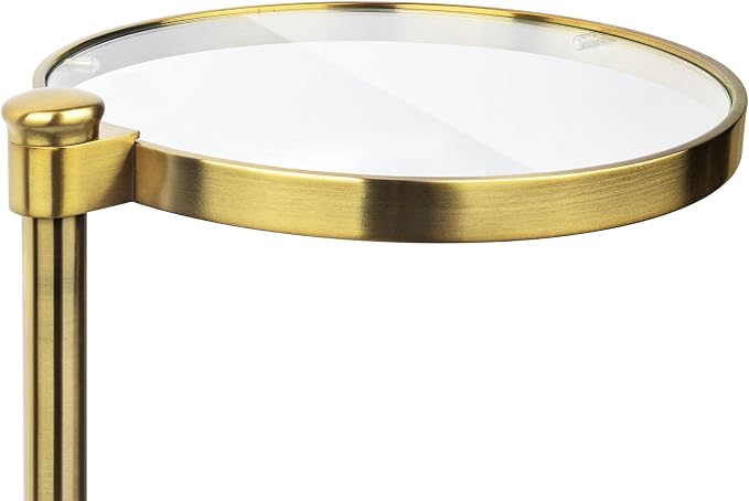 Gold With Tempered Glass Top