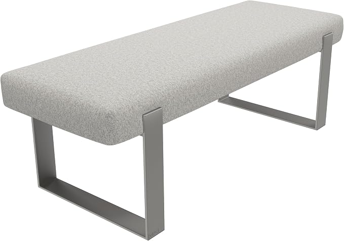 Faux Merino Wool Grey - Brushed Nickel