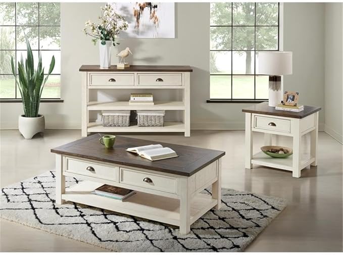 Cream White With Brown Top