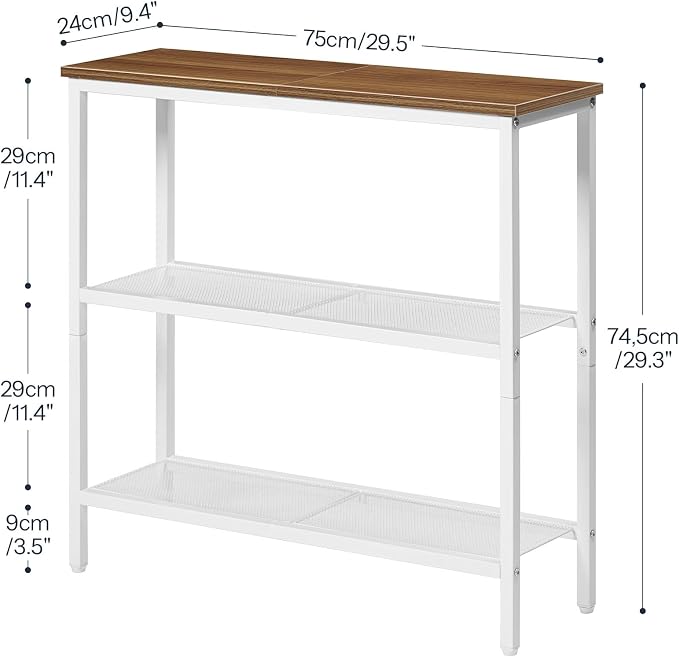 Walnut + White