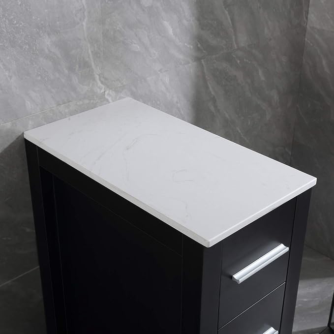 Black Cabinet & Ceramic Top