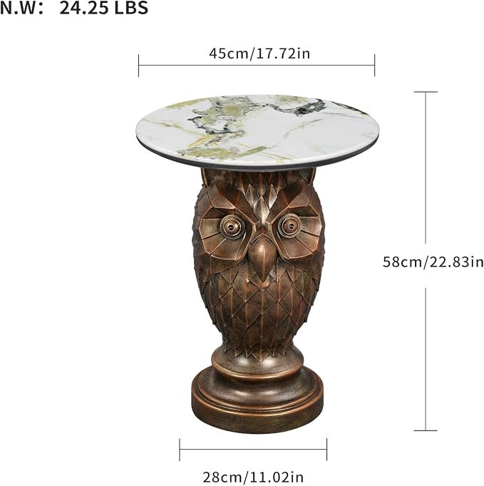 Owl - Geometric Gold