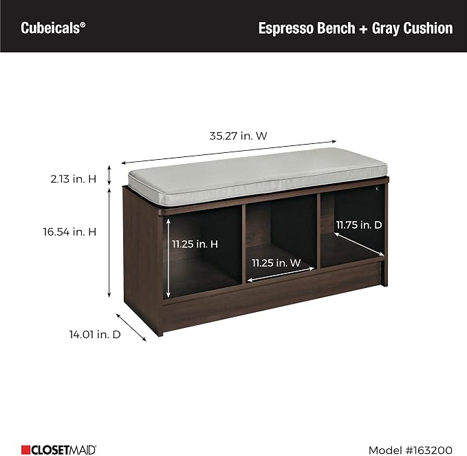 Espresso With Gray Cushion