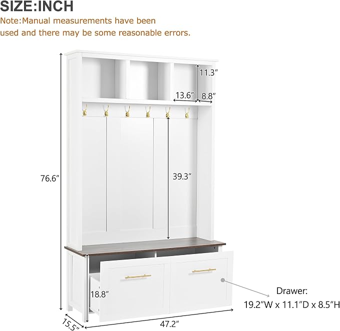 White/2 Drawers