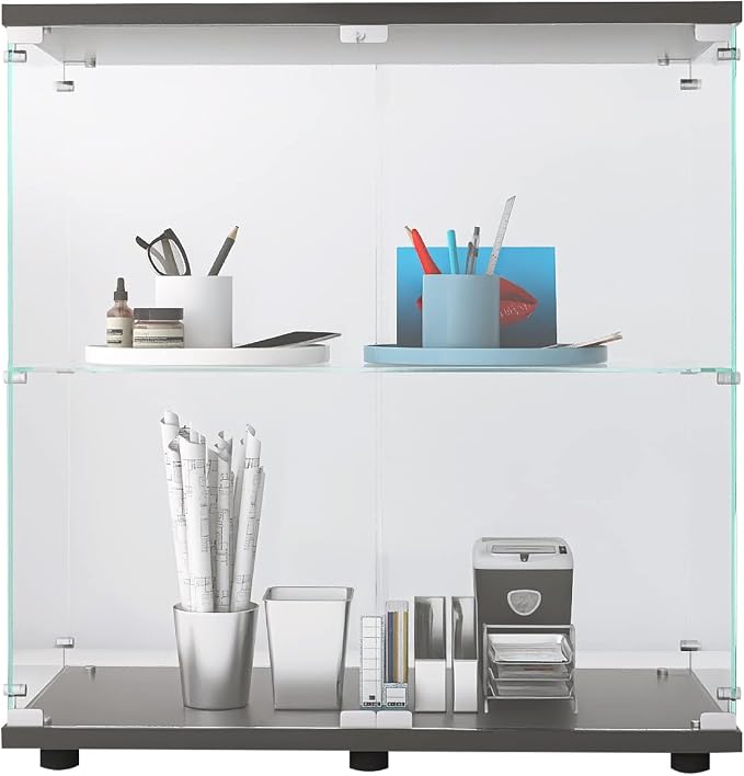 Black - 2 Doors & 2 Shelves