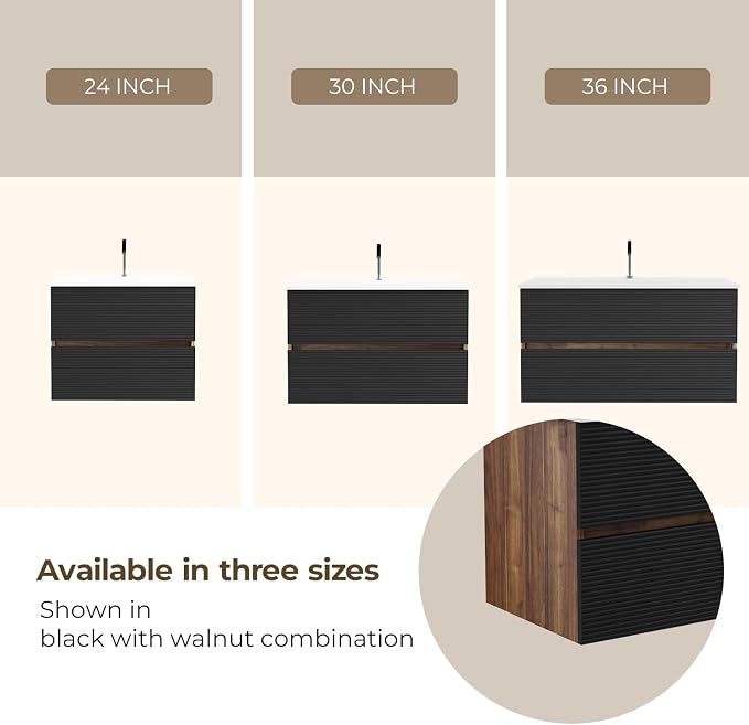 Walnut+black / Single Hole