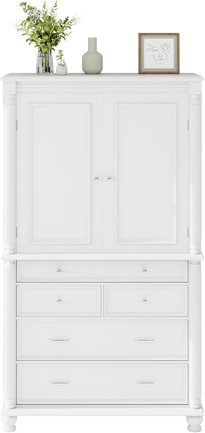 White + Mdf + Farmhouse
