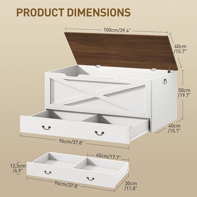 White and Walnut
