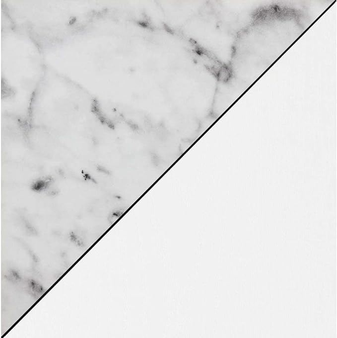 Faux White Marble and White