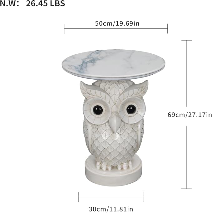 Owl - Modern White