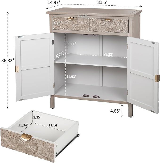 Vintage 2 Door 2 Drawer