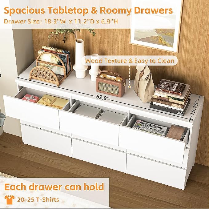 White-9 Drawers