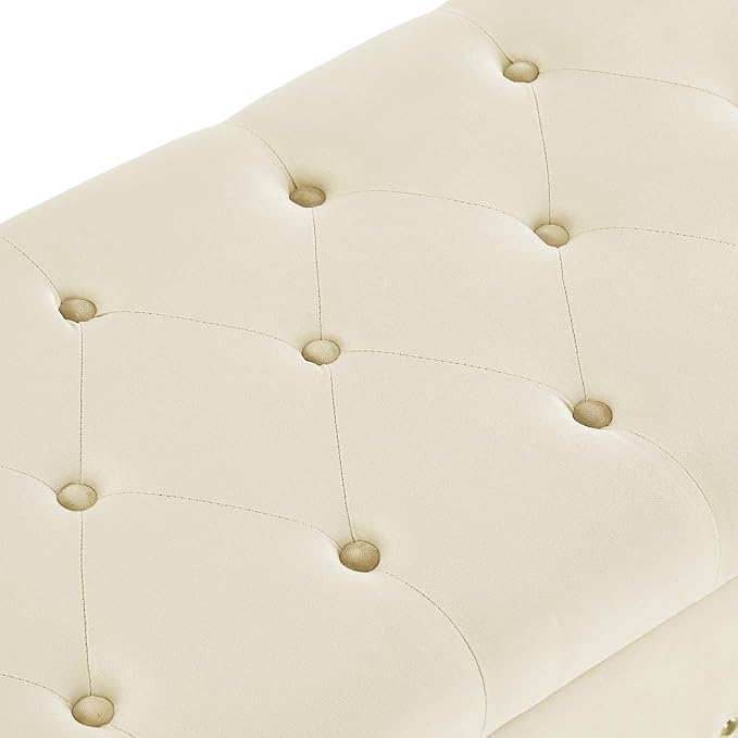 Cream Storage Bench
