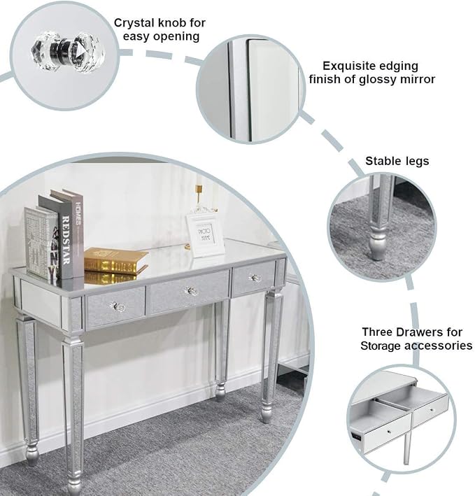 Silver,3 Drawers