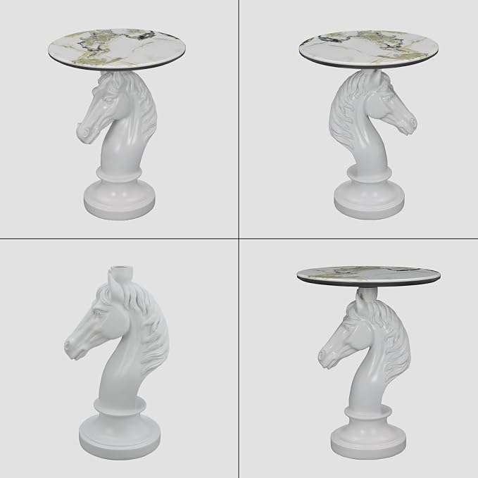 12 Horse - Patterned White Horse