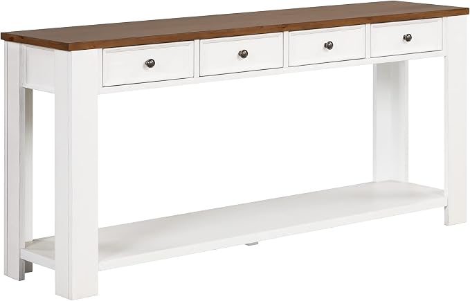 Antique White+ Brown Top 13