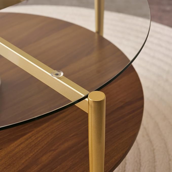 Clear & Walnut
