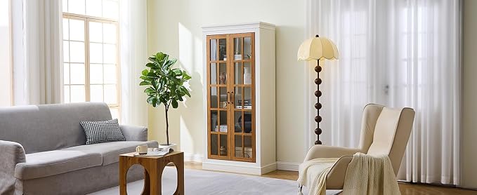 Brown + White W/ Lattice Window